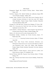 Daftar Pustaka Dirgagunarsa, Singgih DR., Pengantar Psikologi