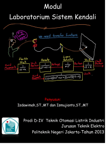 Modul Lab Sistem Kendali - TOLI PNJ (teknik otomasi listrik industri)