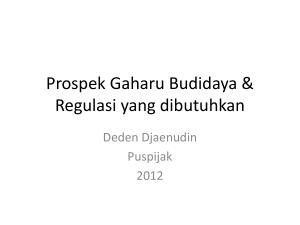 Prospek pasar gaharu Indonesia: perspektif kebijakan