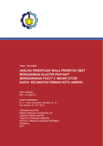 analisa penentuan skala prioritas obat berdasarkan klaster penyakit