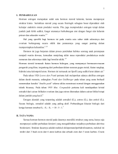 1 I. PENDAHULUAN Hormon estrogen