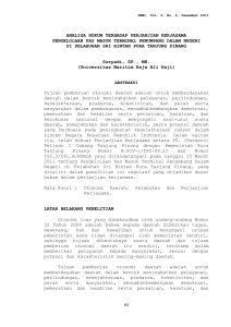 analisa hukum terhadap perjanjian kerjasama pengelolaan pas