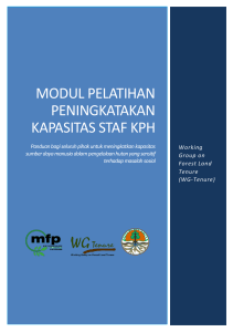 modul pelatihan peningkatakan kapasitas staf kph - WG