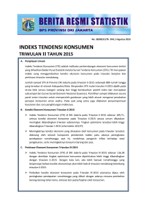 indeks tendensi konsumen - BPS Kota Jakarta Timur