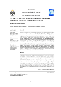 Accounting Analysis Journal