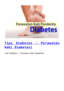 Perawatan Kaki Diabetasi