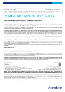 pembaharuan prospektus - Aberdeen Asset Management in