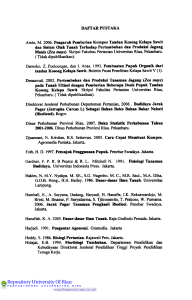 DAFTAR PUSTAKA Amin, M. 2006.Pengaruh