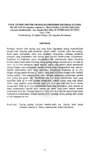 (Ascaris lumbricoides var. Suum) SECARA IN VITRO DAN IN VIVO