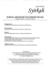 jurnal ekonomi dan bisnis islam - UPT Perpustakaan Universitas