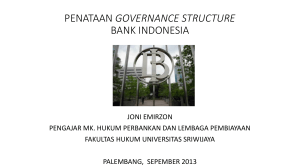 penataan governance structure bank indonesia