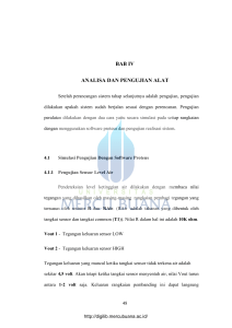 BAB IV ANALISA DAN PENGUJIAN ALAT