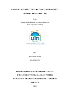 bantuan multilateral global environment facility