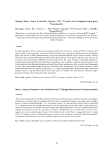 Konsep Dasar Target Controlled Infusion (TCI)