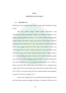 BAB V KESIMPULAN DAN SARAN 5. 1. KESIMPULAN Berdasarkan