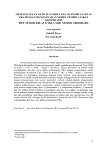 MENINGKATKAN AKTIVITAS SISWA DALAM