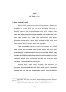 pengaruh penggunaan metode pembelajaran peta konsep terhadap