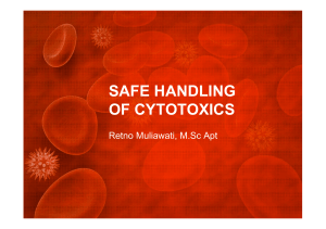 safe handling of cytotoxics