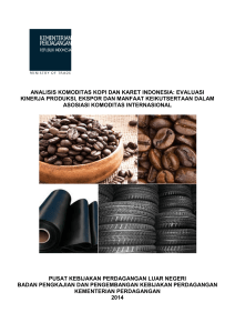 analisis komoditas kopi dan karet indonesia