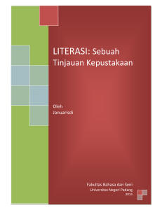 LITERASI: Sebuah - Perpustakaan UNP