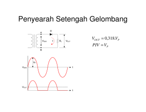 Penyearah Setengah Gelombang