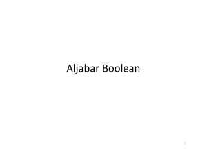 Aljabar Boolean - UIGM | Login Student