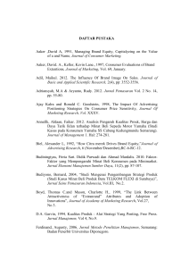 DAFTAR PUSTAKA Aaker ,David A, 1991, Managing Brand Equity