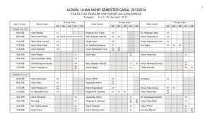 jadwal ujian akhir semester gasal 2013/2014