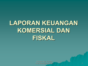 laporan keuangan komersial dan fiskal