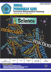 pendidikan sains jurnal - Pendidikan Kimia Unimus