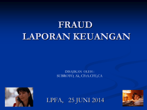 fraud atas laporan keuangan