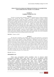 Jurnal Sosialisasi Pendidikan Sosiologi-FIS UNM Hasriati