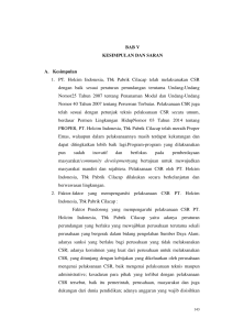 BAB V KESIMPULAN DAN SARAN A. Kesimpulan 1. PT. Holcim