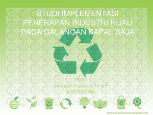 studi implementasi penerapan industri hijau pada