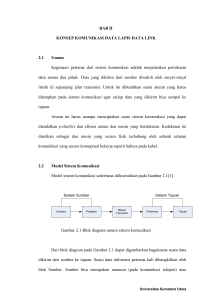 BAB II KONSEP KOMUNIKASI DATA LAPIS DATA LINK 2.1 Umum