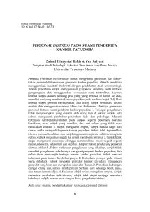 personal distress pada suami penderita kanker payudara