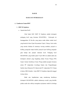 BAB III HASIL DAN PEMBAHASAN A. Gambaran