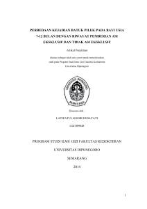 perbedaan kejadian batuk pilek pada bayi usia 7-12