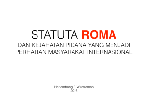 Statuta Roma - R. Herlambang P. Wiratraman