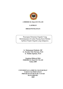 Penerapan P Berkelanjutan di L Aplikasi Pupuk Penerapan