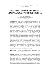 dakwah corporate social responsibility di indonesia - e