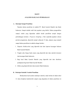 BAB IV ANALISIS HASIL DAN PEMBAHASAN A. Deskripsi Sampel