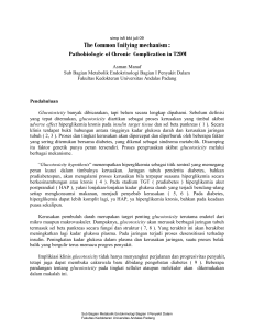 Molecular Basic of Glucose Toxicity