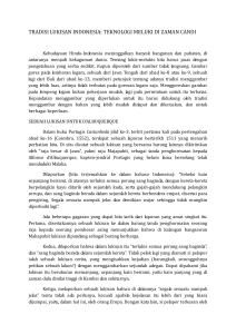 teknologi meluki di zaman candi