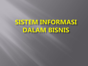 Sistem Informasi dalam Bisnis