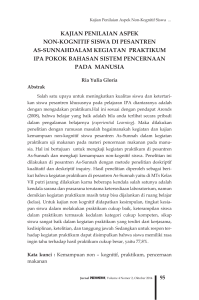 kajian penilaian aspek non-kognitif siswa di pesantren as