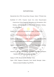 DAFTAR PUSTAKA Djamarah dan Zain. (1996). Strategi Belajar