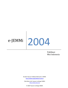 e-JEMMi 2004 - SABDA