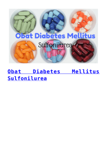 Obat Diabetes Mellitus Sulfonilurea