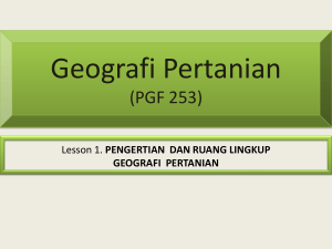 Geografi Pertanian